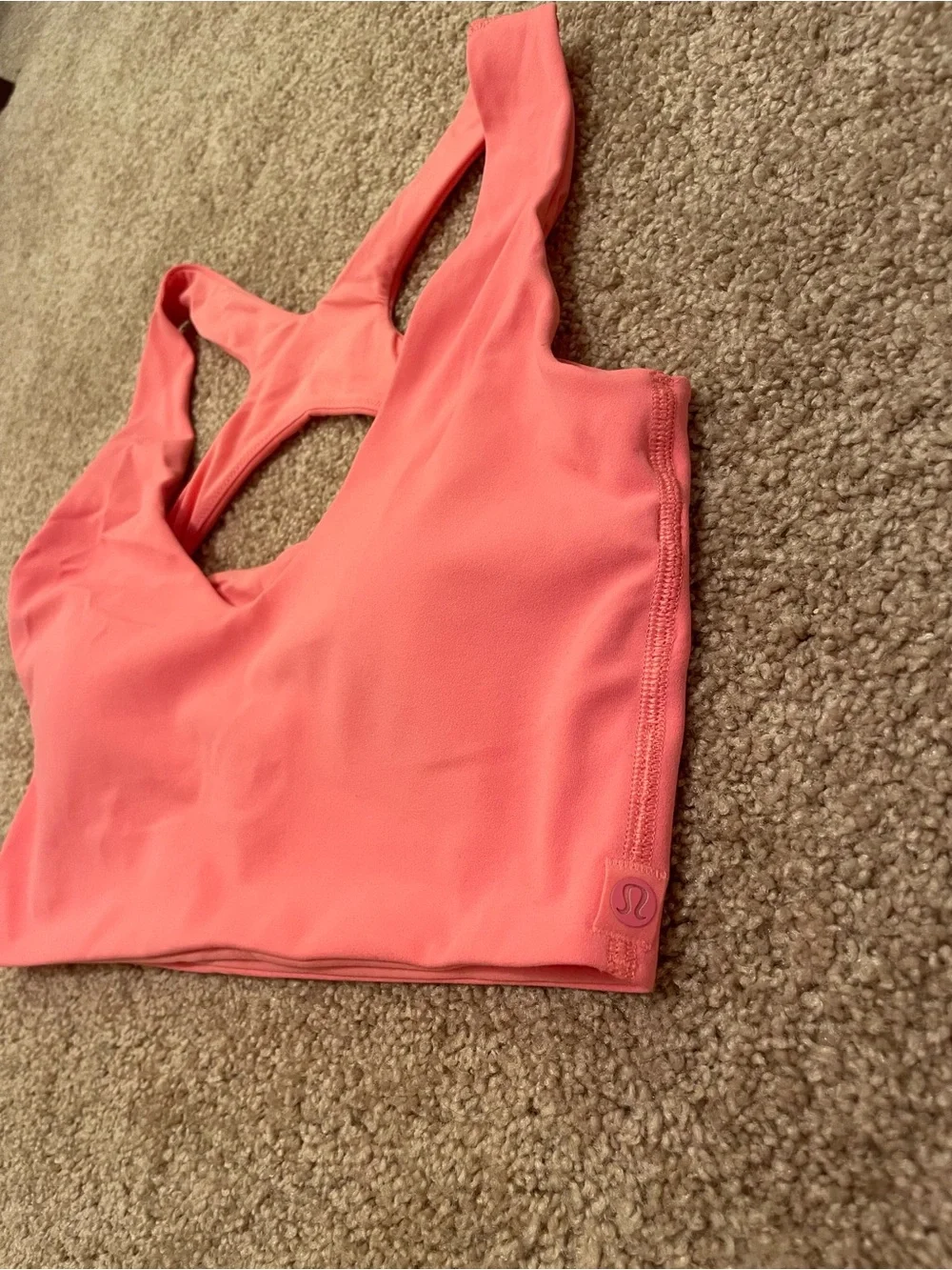 Lululemon Bend this Scoop and Square Bra in Sakura pink